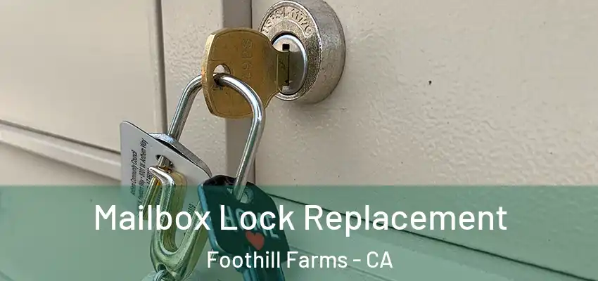  Mailbox Lock Replacement Foothill Farms - CA